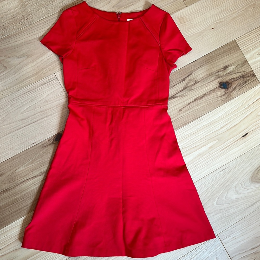Jcrew red dress size 2